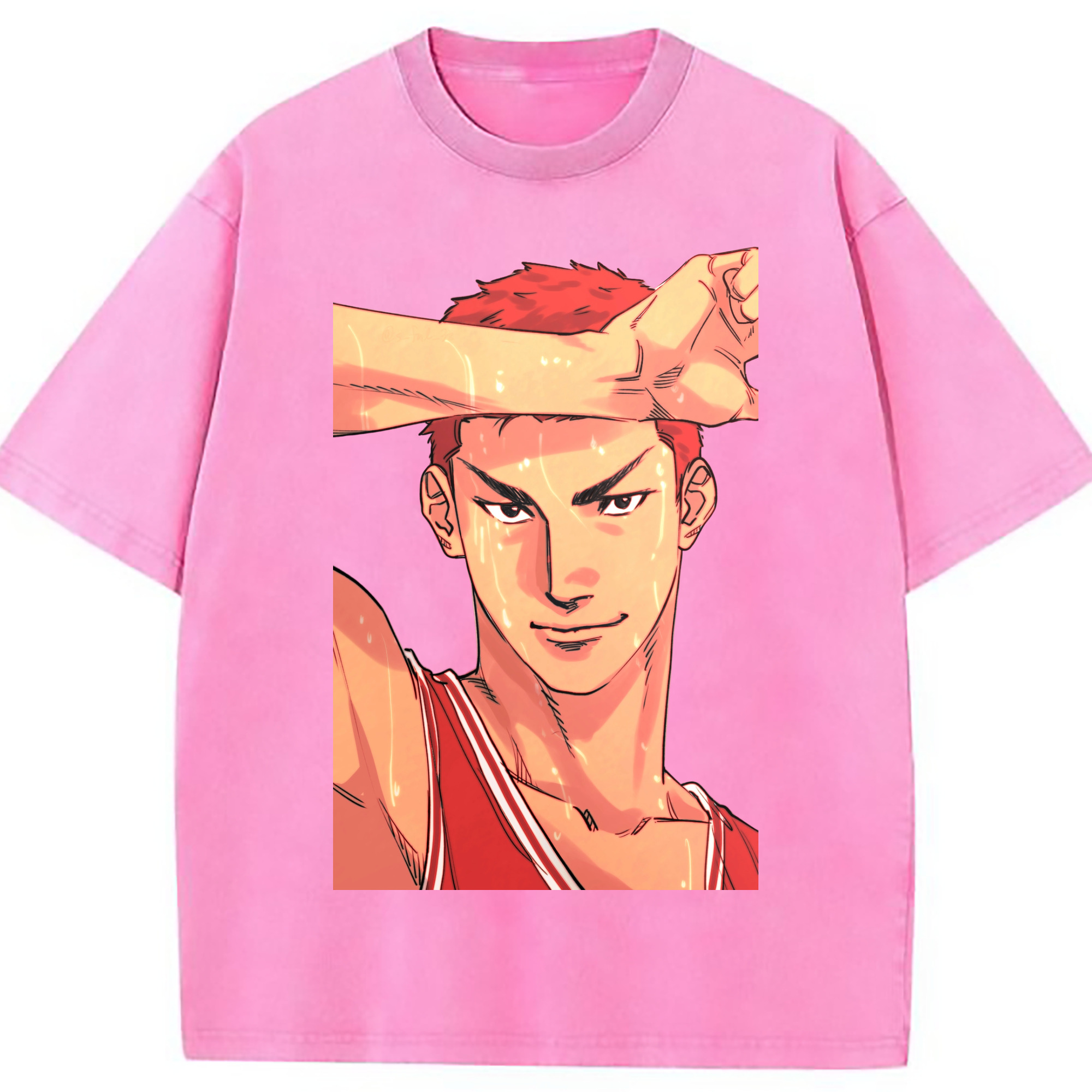 （画像用） SLAM DUNK／スラムダンク 綿100% ヴィンテージ風 半袖Tシャツ（フロントプリント）